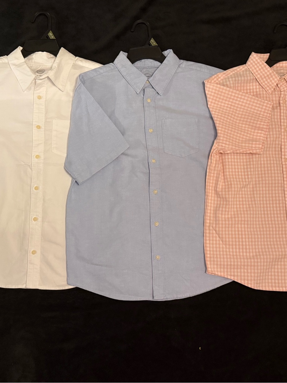 wonder nation White, Light Blue & Pink Short-Sleeve Button-Down Trio